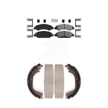Front Rear Semi-Metallic Disc Brake Pads Kit For GMC Sierra 1500 Chevrolet Silverado KNN-100080