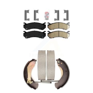 Front Rear Ceramic Disc Brake Pads Kit For Chevrolet Silverado 1500 GMC Sierra Classic KNN-100082