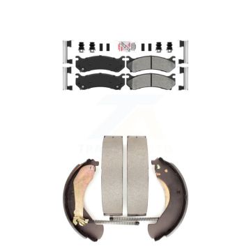 Front Rear Semi-Metallic Disc Brake Pads Kit For Chevrolet Silverado 1500 GMC Sierra KNN-100083
