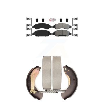 Front Rear Semi-Metallic Disc Brake Pads Kit For Chevrolet GMC Silverado 1500 Sierra KNN-100085