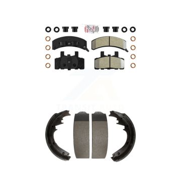 Front Rear Semi-Metallic Disc Brake Pads Kit For Chevrolet GMC K1500 C1500 K2500 C2500 KNN-100088