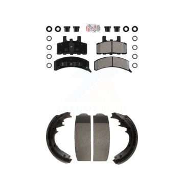 Front Rear Semi-Metallic Disc Brake Pads Kit For Chevrolet GMC K1500 C1500 K2500 C2500 KNN-100089