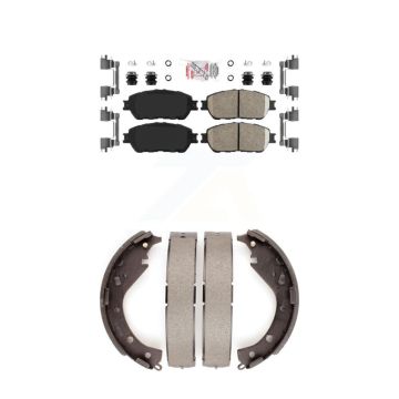 Front Rear Ceramic Disc Brake Pads Kit For Toyota Camry Vehicles Manufactured In USA KNN-100099