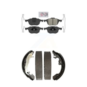 Front Rear Semi-Metallic Disc Brake Pads Kit For Ford Focus KNN-100104