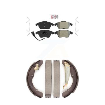 Front Rear Semi-Metallic Disc Brake Pads Kit For Volkswagen Jetta Beetle KNN-100117