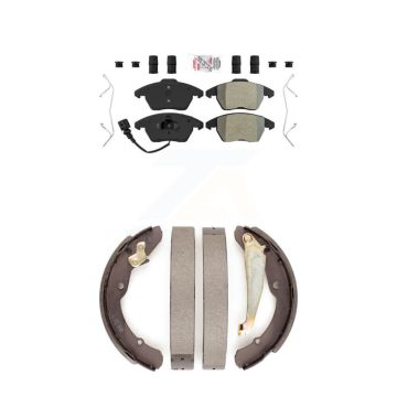 Front Rear Semi-Metallic Disc Brake Pads Kit For Volkswagen Jetta Beetle KNN-100118