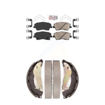 Front Rear Ceramic Disc Brake Pads Kit For Hyundai Elantra KNN-100130