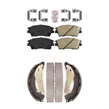 Front Rear Ceramic Disc Brake Pads Kit For 2017-2020 Hyundai Elantra 1.6L KNN-100131