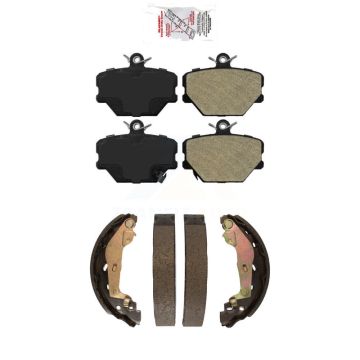 Front Rear Semi-Metallic Disc Brake Pads Kit For Smart Fortwo KNN-100136