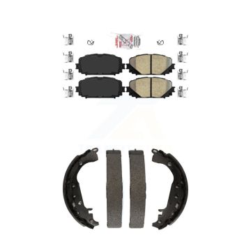 Front Rear Ceramic Disc Brake Pads Kit For 2012-2013 Toyota Yaris SE KNN-100139