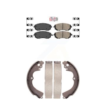 Front Rear Ceramic Disc Brake Pads Kit For Subaru Forester Impreza Outback KNN-100147