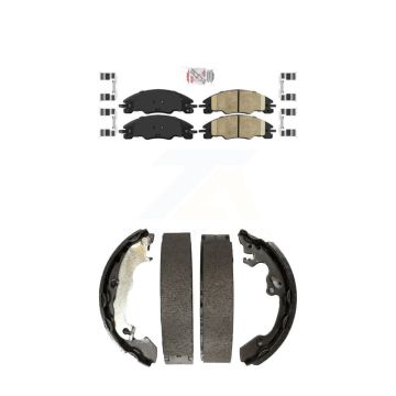 Front Rear Ceramic Disc Brake Pads Kit For 2008-2011 Ford Focus KNN-100151