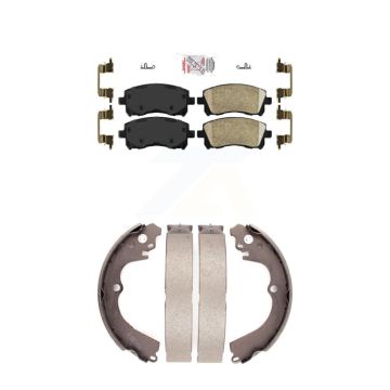 Front Rear Ceramic Disc Brake Pads Kit For Subaru Impreza Forester Outback Legacy KNN-100152
