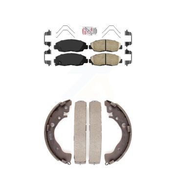 Front Rear Ceramic Disc Brake Pads Kit For Honda Civic KNN-100154