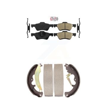 Front Rear Ceramic Disc Brake Pads Kit For Ford Escape Mercury Mariner KNN-100166