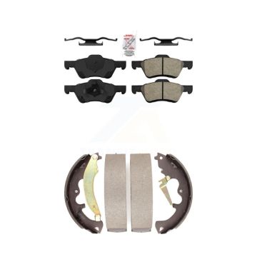Front Rear Semi-Metallic Disc Brake Pads Kit For Ford Escape Mazda Tribute Mercury KNN-100167