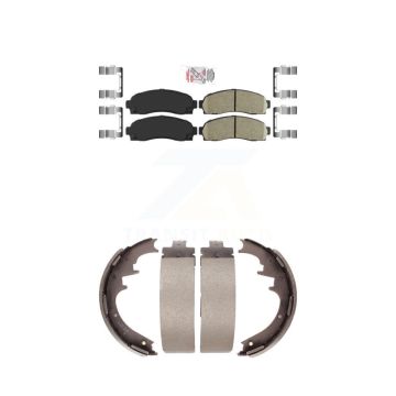Front Rear Ceramic Disc Brake Pads Kit For Ford Ranger Mazda B4000 B3000 B2300 KNN-100169