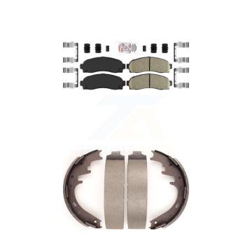Front Rear Ceramic Disc Brake Pads Kit For 2001-2002 Ford Explorer Sport Trac KNN-100175