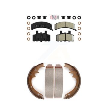 Front Rear Semi-Metallic Disc Brake Pads Kit For Dodge Ram 1500 Cadillac DeVille KNN-100176