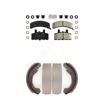 Front Rear Semi-Metallic Disc Brake Pads Kit For Chevrolet K1500 GMC C1500 Yukon Tahoe KNN-100178