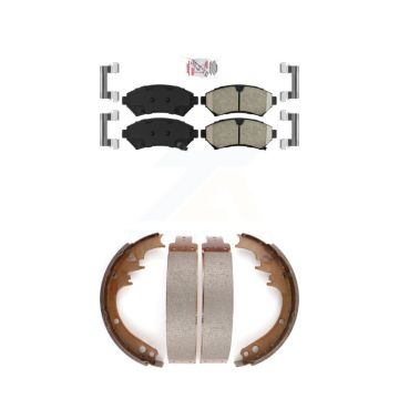Front Rear Ceramic Disc Brake Pads Kit For 1997-1999 Cadillac DeVille rear brakes KNN-100180