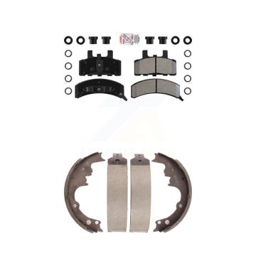 Front Rear Semi-Metallic Disc Brake Pads Kit For 1990-2002 Chevrolet Astro GMC Safari AWD KNN-100183