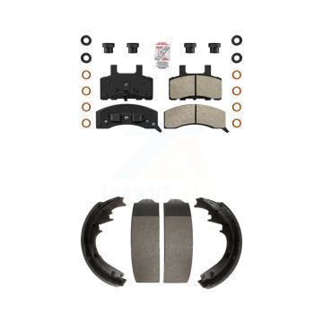 Front Rear Semi-Metallic Disc Brake Pads Kit For Chevrolet Tahoe GMC K1500 Suburban Yukon KNN-100184