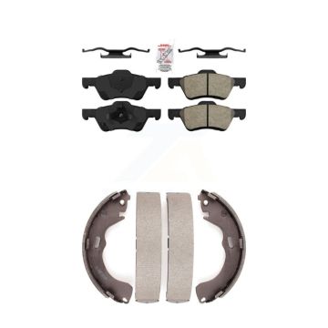 Front Rear Semi-Metallic Disc Brake Pads Kit For Ford Escape Mazda Tribute Mercury KNN-100192