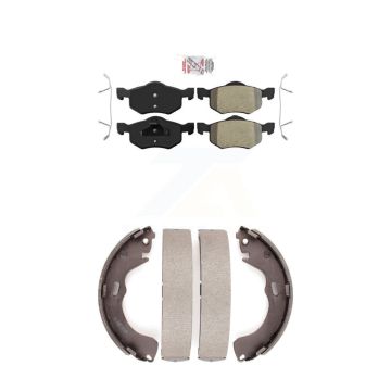Front Rear Semi-Metallic Disc Brake Pads Kit For Ford Escape Mazda Tribute Mercury KNN-100193