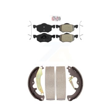 Front Rear Semi-Metallic Disc Brake Pads Kit For 2007 Ford Escape Mercury Mariner KNN-100194