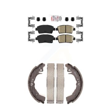 Front Rear Ceramic Disc Brake Pads Kit For 2001-2005 Toyota Echo KNN-100197