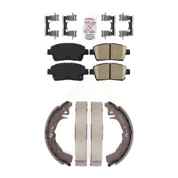 Front Rear Ceramic Disc Brake Pads Kit For 2001-2005 Toyota Echo KNN-100198
