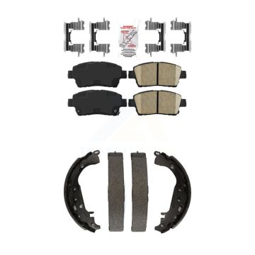Front Rear Ceramic Disc Brake Pads Kit For 2009 Toyota Prius KNN-100200
