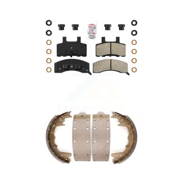 Front Rear Semi-Metallic Disc Brake Pads Kit For Dodge Ram 2500 KNN-100202