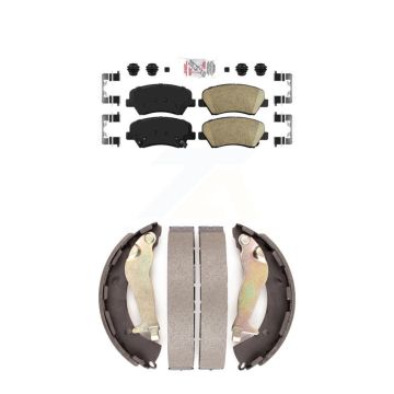 Front Rear Ceramic Disc Brake Pads Kit For Hyundai Accent Kia Rio KNN-100206