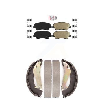 Front Rear Ceramic Disc Brake Pads Kit For Hyundai Accent Kia Rio KNN-100207