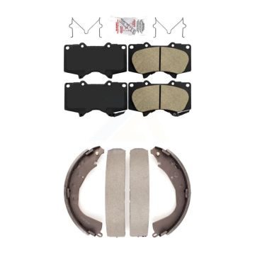 Front Rear Ceramic Disc Brake Pads Kit For Toyota Tundra KNN-100213