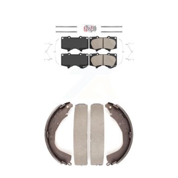 Front Rear Ceramic Disc Brake Pads Kit For Toyota Tundra KNN-100214