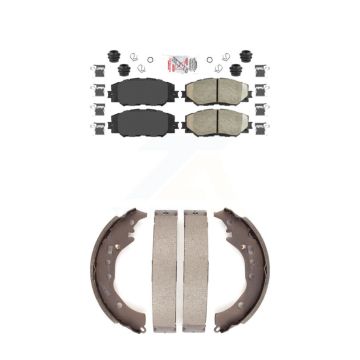 Front Rear Ceramic Disc Brake Pads Kit For Toyota Corolla Scion xD KNN-100216