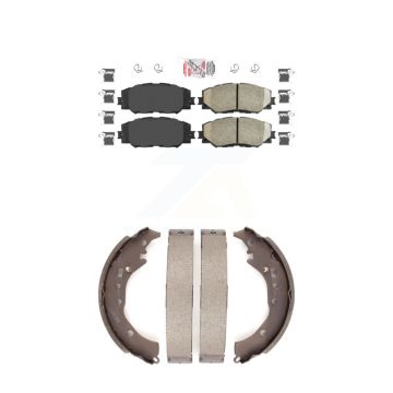 Front Rear Ceramic Disc Brake Pads Kit For Toyota Corolla Scion xD KNN-100217