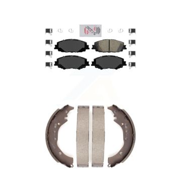 Front Rear Ceramic Disc Brake Pads Kit For 2019 Toyota Corolla 2.0L KNN-100218