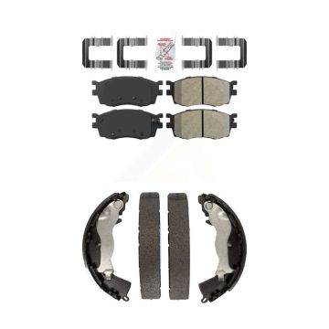 Front Rear Semi-Metallic Disc Brake Pads Kit For Hyundai Accent Kia Rio Rio5 KNN-100219
