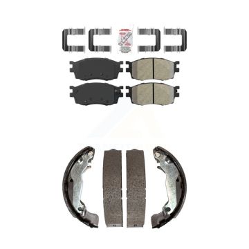 Front Rear Semi-Metallic Disc Brake Pads Kit For 2006 Hyundai Accent To 09 30 05 KNN-100220