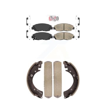 Front Rear Ceramic Disc Brake Pads Kit For Honda Civic Acura EL KNN-100221