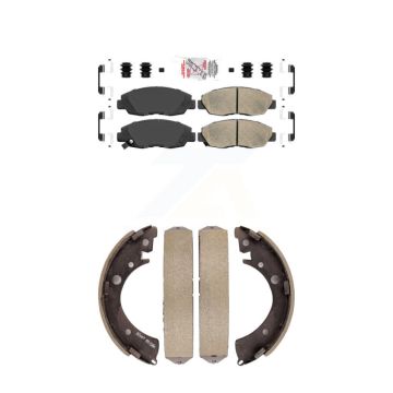 Front Rear Ceramic Disc Brake Pads Kit For Honda Civic Acura EL KNN-100222