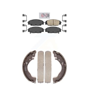 Front Rear Ceramic Disc Brake Pads Kit For 2011 Honda Civic Si KNN-100229