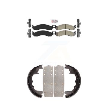 Front Rear Semi-Metallic Disc Brake Pads Kit For Ford F-350 F-250 E-350 Econoline E-250 KNN-100231