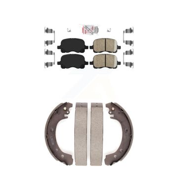 Front Rear Ceramic Disc Brake Pads Kit For 2002 Toyota Corolla From 04 02 KNN-100241