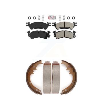 Front Rear Semi-Metallic Disc Brake Pads Kit For Cadillac Chevrolet Caprice Buick Pontiac KNN-100244