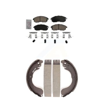 Front Rear Ceramic Disc Brake Pads Kit For Nissan Versa KNN-100258